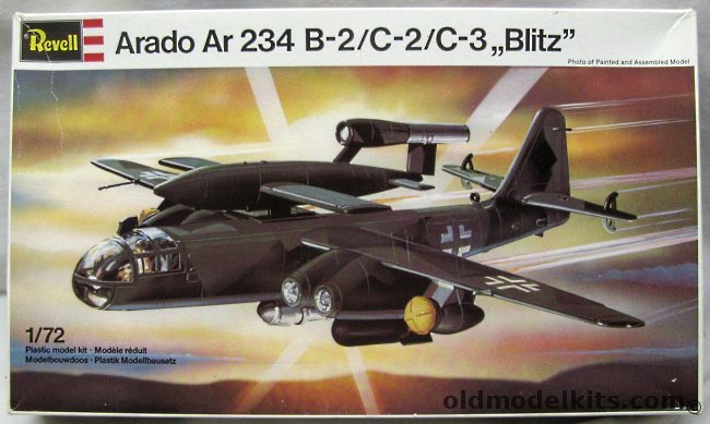 Revell 1/72 Arado AR-234 B-2/C-2/C-3 Blitz with V-1, 0162 plastic model kit